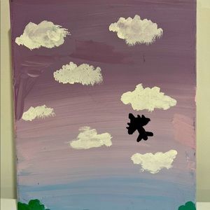 Aesthetic airplane painting